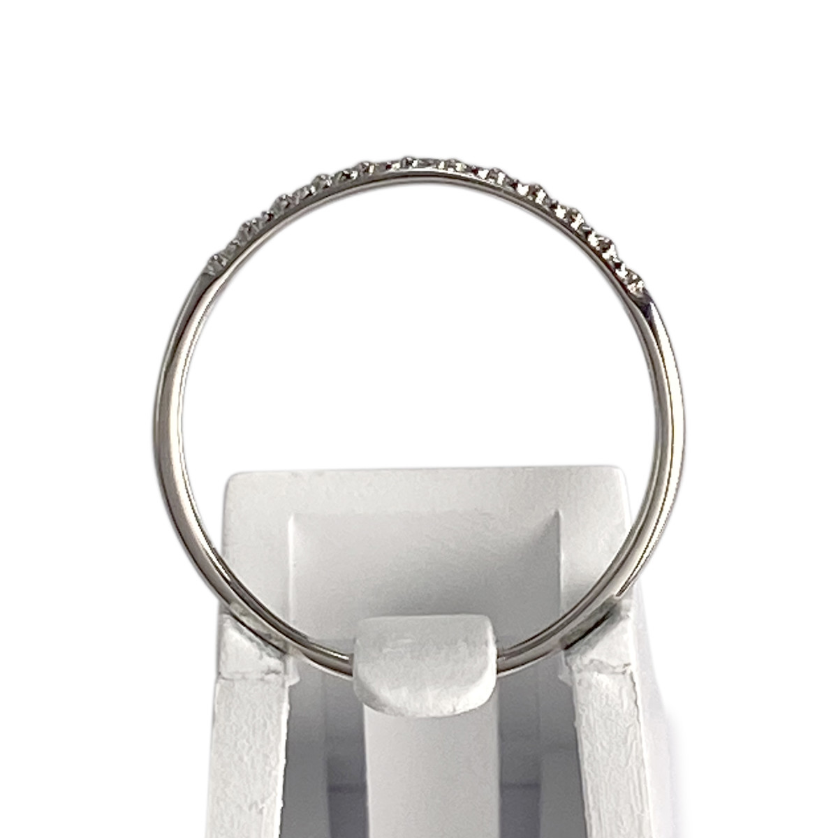 Bague d'occasion or 375 blanc diamant - vue 3