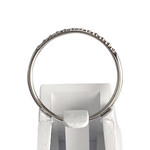 Bague d'occasion or 375 blanc diamant - vue 3
