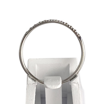 Bague d'occasion or 375 blanc diamant