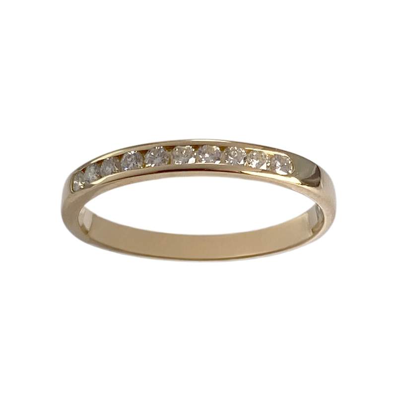Bague d'occasion or 750 jaune diamant - vue 1
