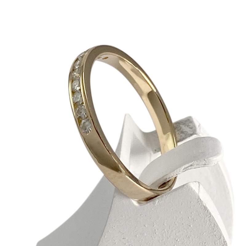 Bague d'occasion or 750 jaune diamant - vue 3