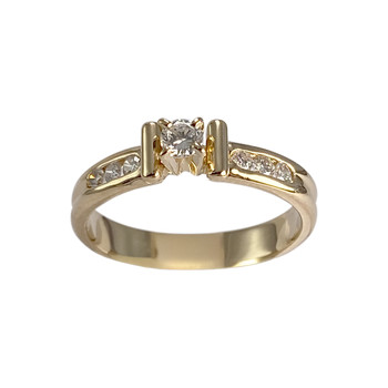 Bague d'occasion or 750 jaune diamant