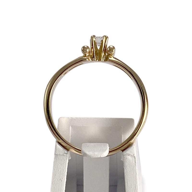 Bague d'occasion or 750 jaune diamant - vue 3