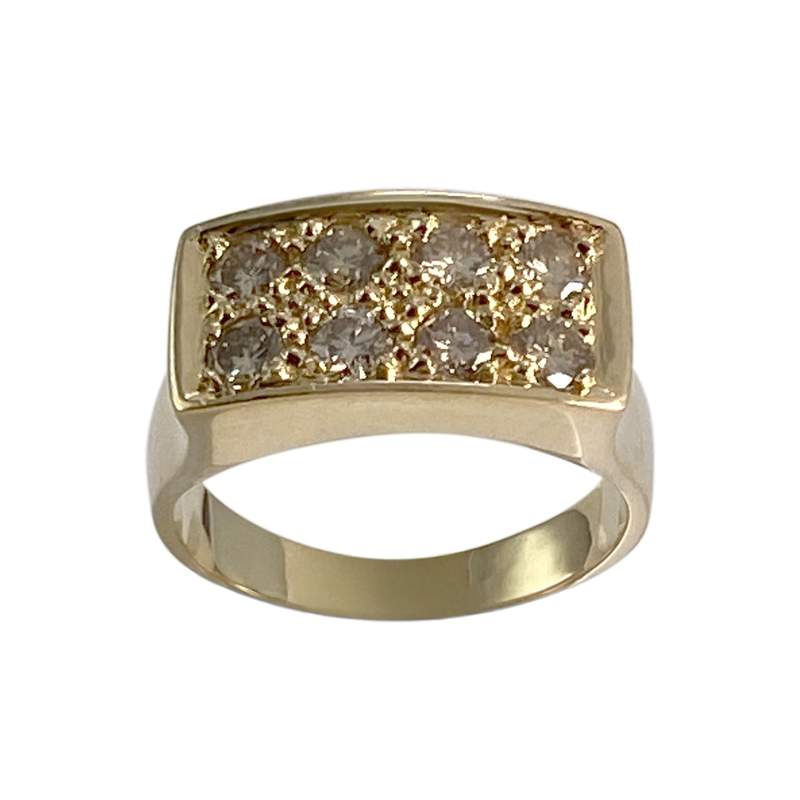 Bague d'occasion or 750 jaune diamant - vue 1