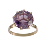 Bague d'occasion or 750 jaune amethyste - vue 1