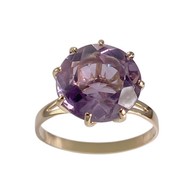 Bague d'occasion or 750 jaune amethyste