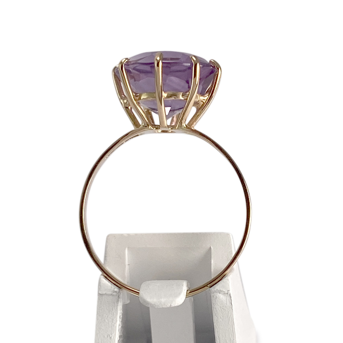 Bague d'occasion or 750 jaune amethyste - vue 3