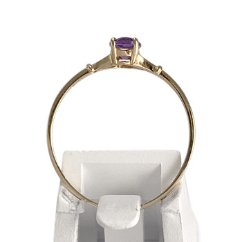 Bague d'occasion or 750 jaune amethyste