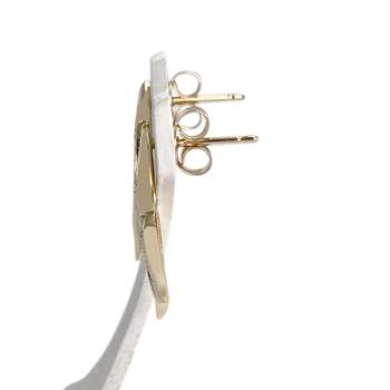 Boucles d'oreilles d'occasion 2 tons 750 diamant