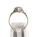 Bague d'occasion 2 tons or 750 marquise diamants - vue 3