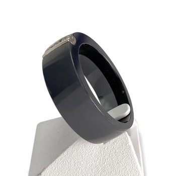 Bague d'occasion or 750 blanc diamant
