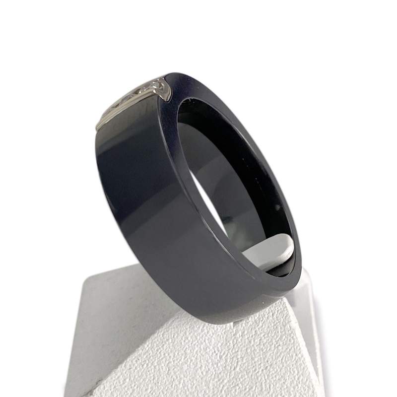 Bague d'occasion or 750 blanc diamant - vue 2
