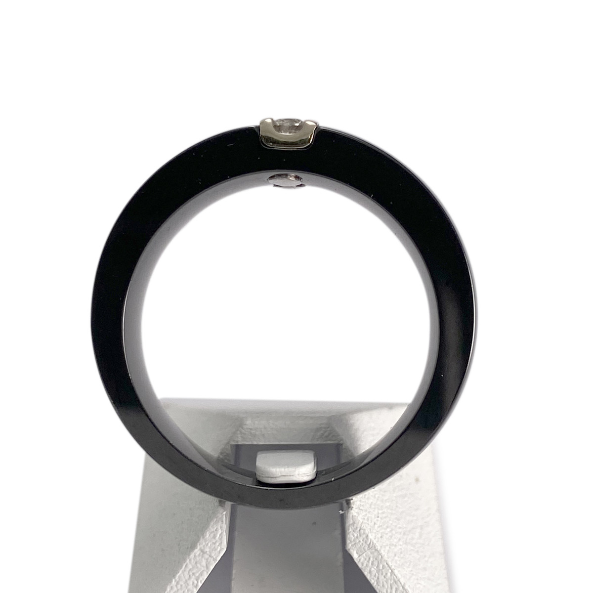 Bague d'occasion or 750 blanc diamant - vue 3