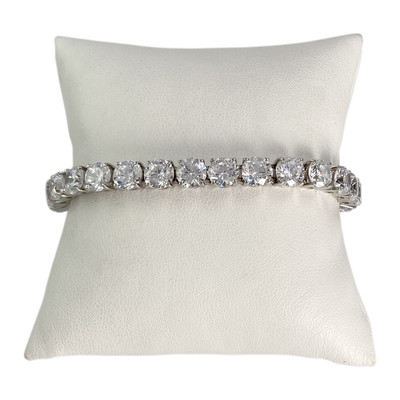 Bracelet d'occasion or 585 blanczirconias