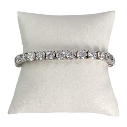 Bracelet d'occasion or 585 blanczirconias
