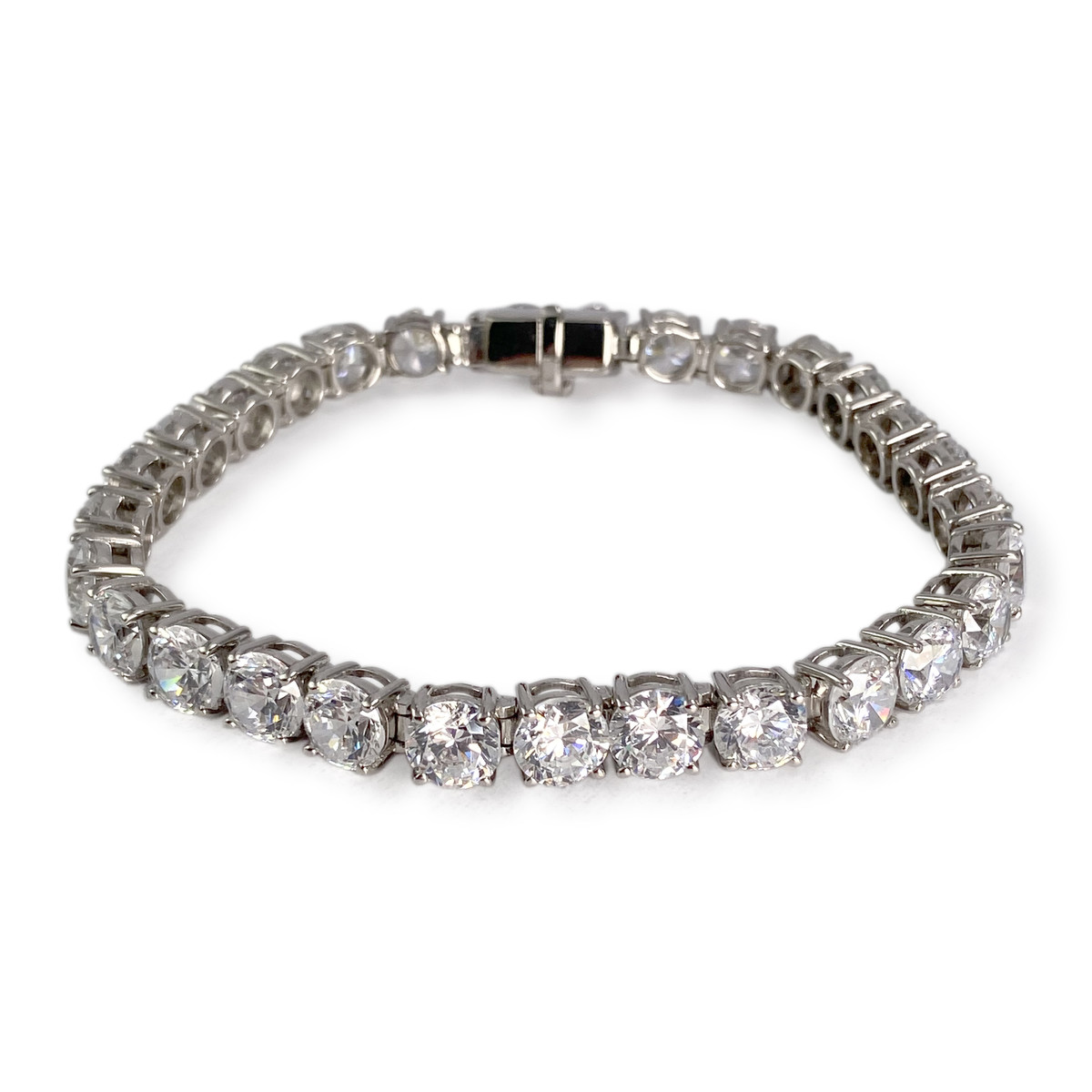 Bracelet d'occasion or 585 blanczirconias - vue 2