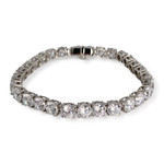 Bracelet d'occasion or 585 blanczirconias - vue 2
