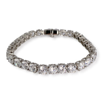 Bracelet d'occasion or 585 blanczirconias