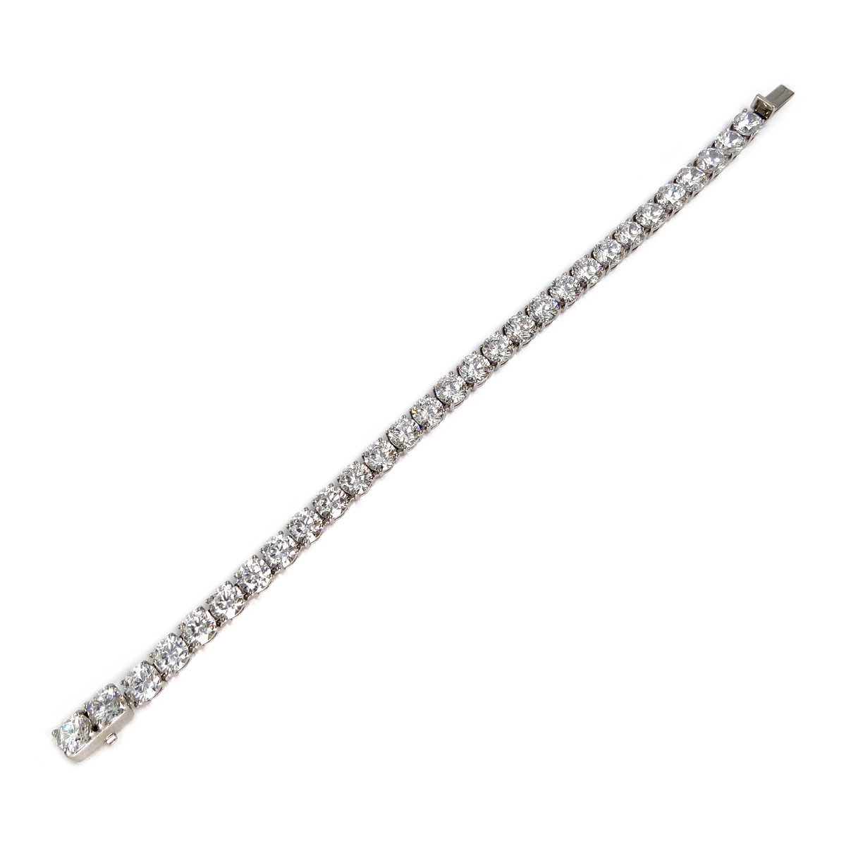 Bracelet d'occasion or 585 blanczirconias - vue 3