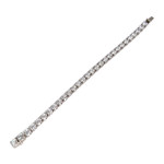 Bracelet d'occasion or 585 blanczirconias - vue 3