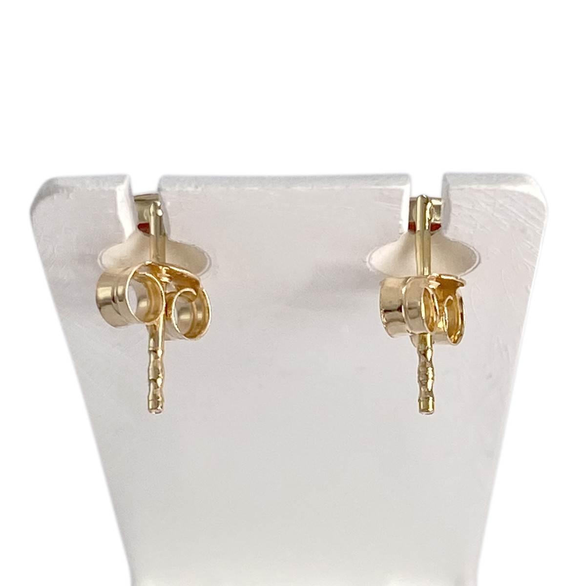 Boucles d'oreilles d'occasion or 750 jaune camee - vue 3