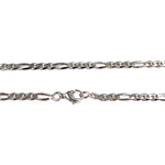 Chaîne d'occasion or 750 blanc maille cheval et alternée 45.5 cm - vue 3