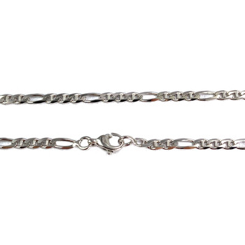 Chaîne d'occasion or 750 blanc maille cheval et alternée 45.5 cm