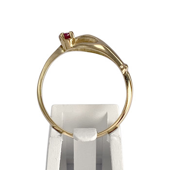 Bague d'occasion or 750 jaune rubis