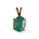 Pendentif d'occasion or 750 jaune agate - vue 1