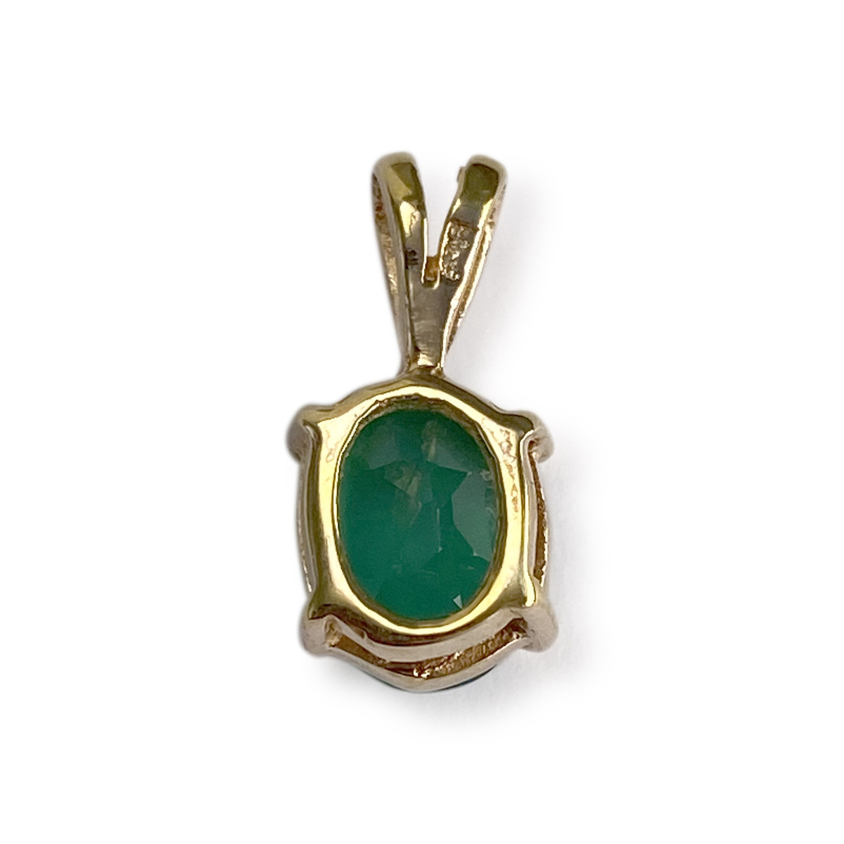 Pendentif d'occasion or 750 jaune agate - vue 2