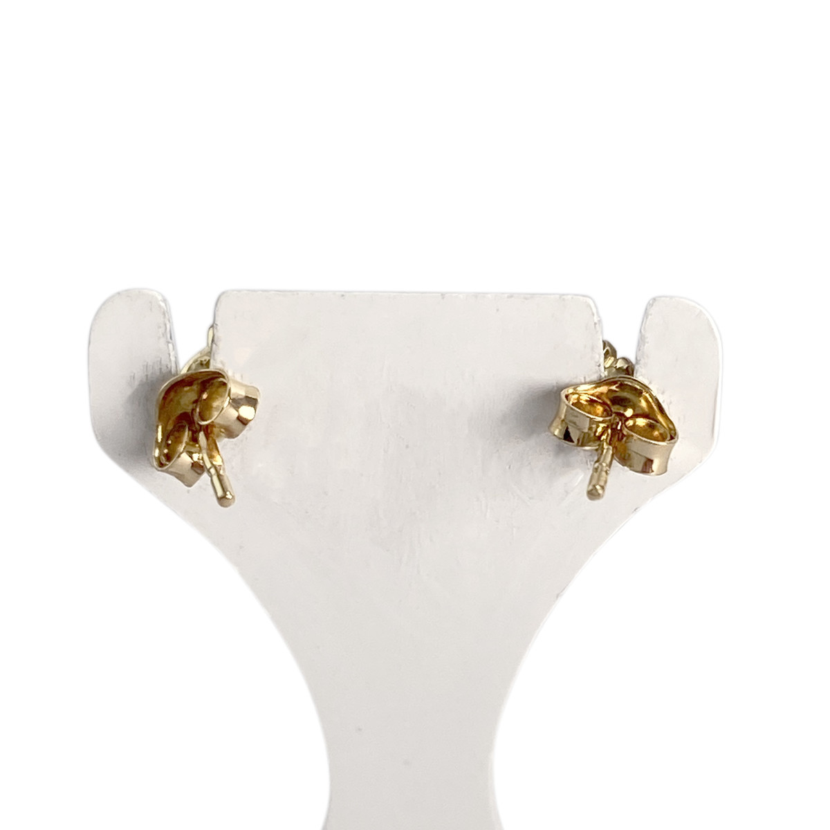Boucles d'oreilles d'occasion or 750 jaune saphirzirconias - vue 3