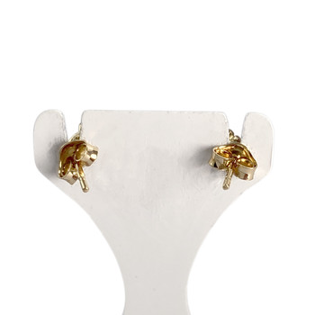 Boucles d'oreilles d'occasion or 750 jaune saphirzirconias