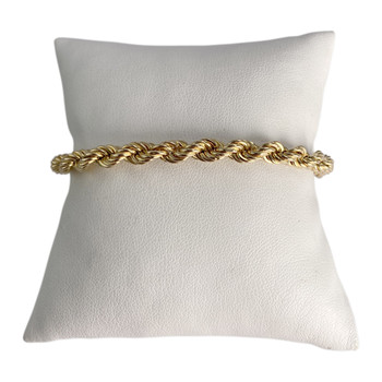 Bracelet d'occasion or 750 jaune maille torsadée