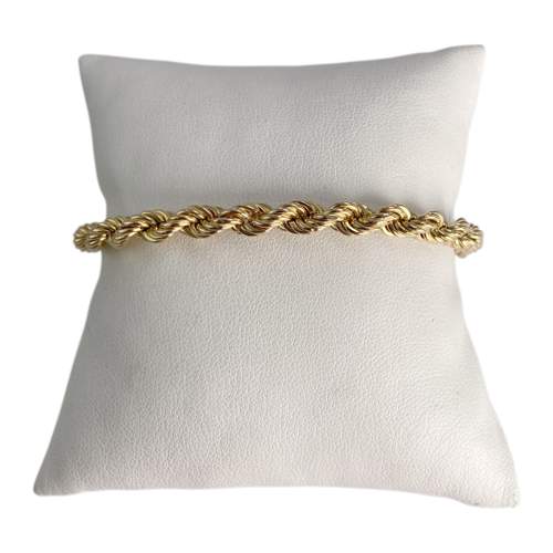 Bracelet d'occasion or 750 jaune maille torsadée