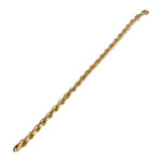 Bracelet d'occasion or 750 jaune maille torsadée - vue 2
