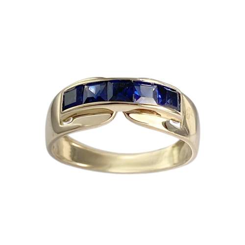 Bague d'occasion or 375 jaune saphir