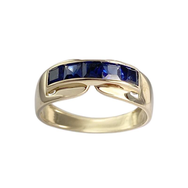 Bague d'occasion or 375 jaune saphir - vue 1