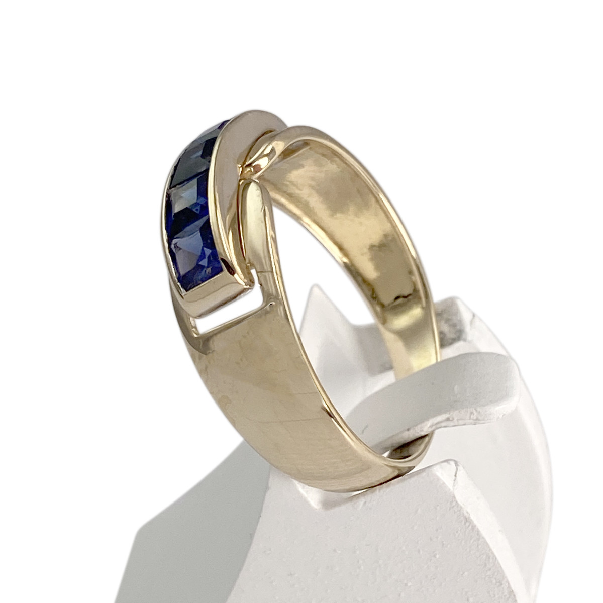 Bague d'occasion or 375 jaune saphir - vue 2