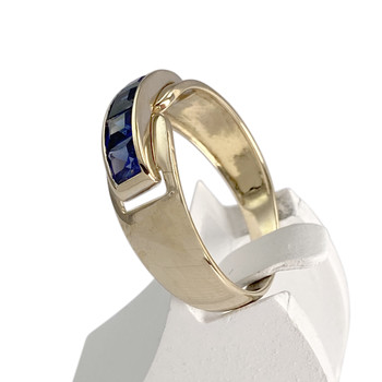 Bague d'occasion or 375 jaune saphir