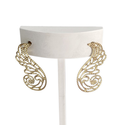 Boucles d'oreilles d'occasion or 750 jaune