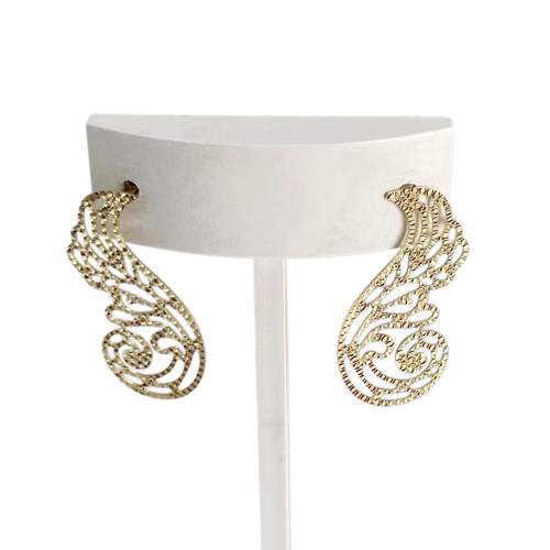Boucles d'oreilles d'occasion or 750 jaune