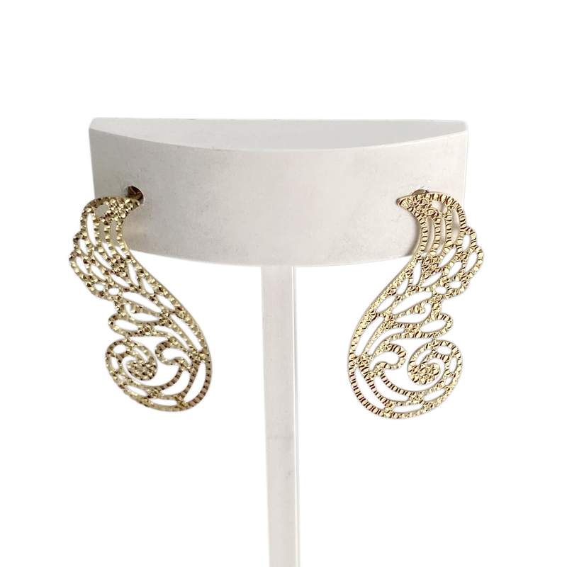 Boucles d'oreilles d'occasion or 750 jaune - vue 1