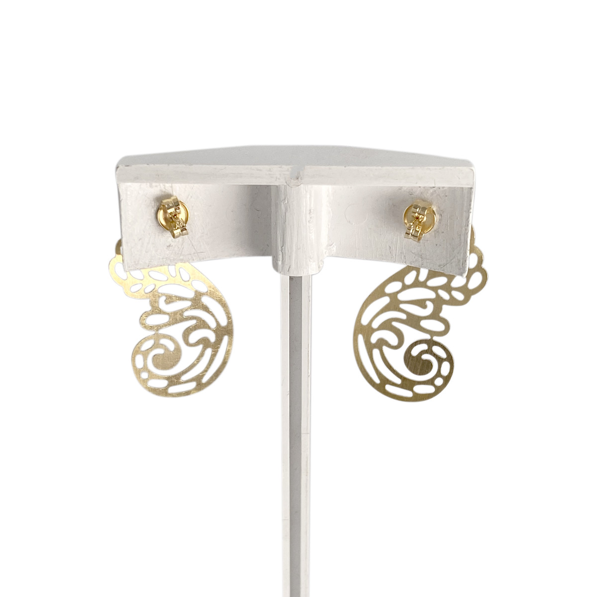 Boucles d'oreilles d'occasion or 750 jaune - vue 3