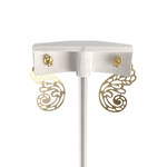 Boucles d'oreilles d'occasion or 750 jaune - vue 3