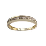 Bague d'occasion or 375 jaune diamant - vue 1