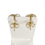 Boucles d'oreilles d'occasion  or 750 2 tons perles de culture et diamants - vue 3