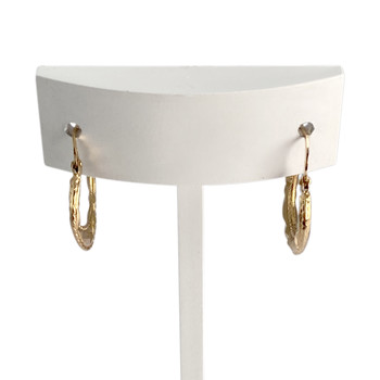 Second-hand 750 yellow gold hoop earrings