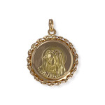 Médaille vierge d'occasion or 750 jaune - vue 1