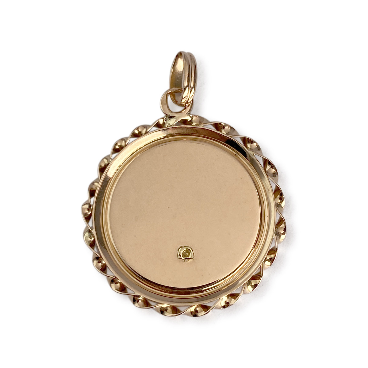 Médaille vierge d'occasion or 750 jaune - vue 2