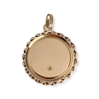 Médaille vierge d'occasion or 750 jaune